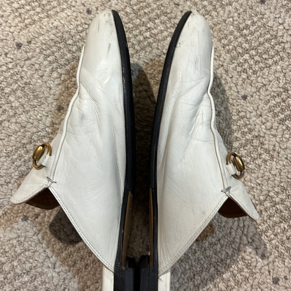 SOLD!!!Gucci Princeton Leather Flat Loafers w/ Goldtone Horsebit Buckle. - Picture 11 of 13